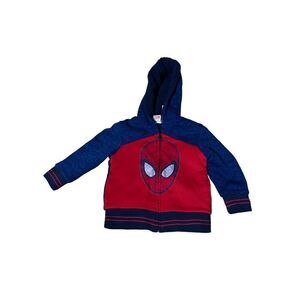 Spiderman Head Kids Sherpa Hoodie Toddler